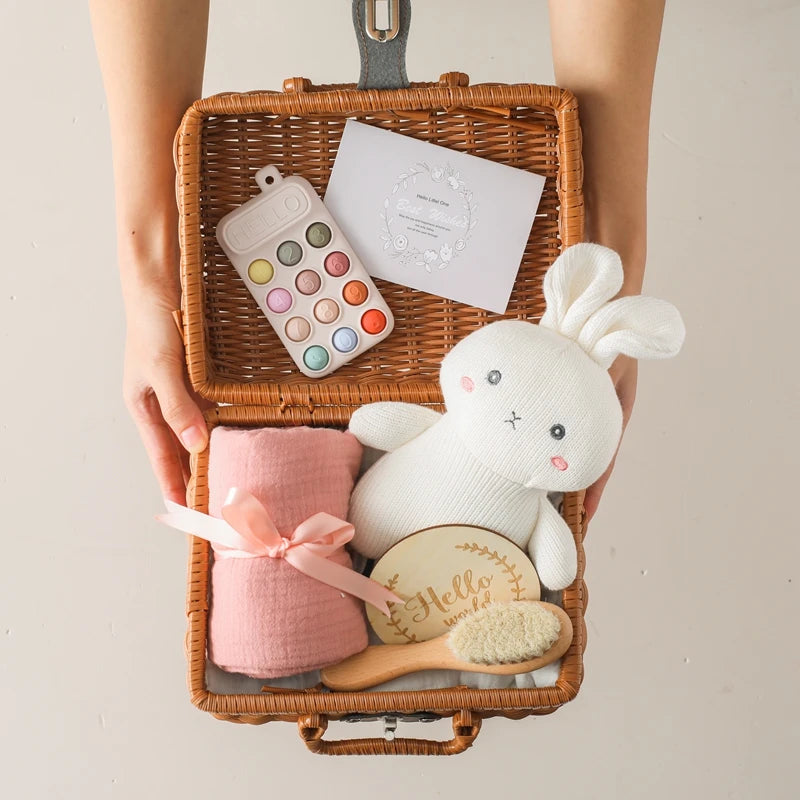 Baby Milestone Cards & Newborn Keepsake Set – Photography Props, Blanket & Accessories