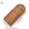 Wooden Coffee & Breakfast Serving Tray – Decorative Hospitality Coffeeware Teaware Plate