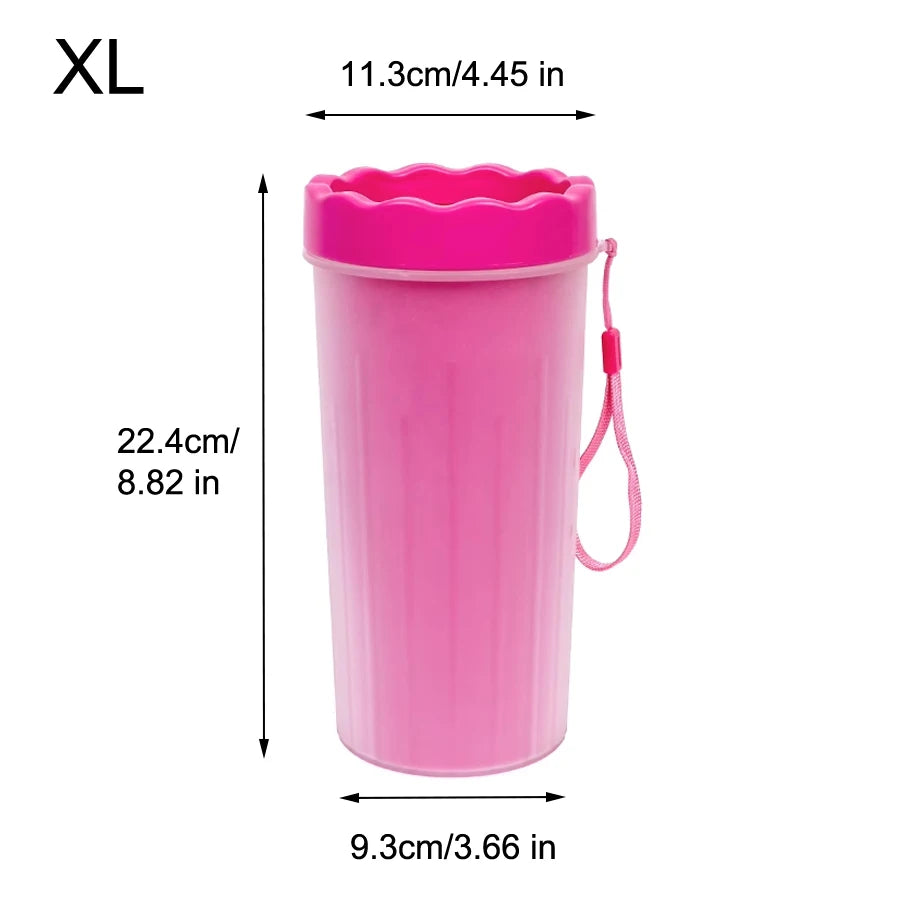 Pet Paw Cleaner Cup – Portable Silicone Brush Foot Washer for Dogs & Cats