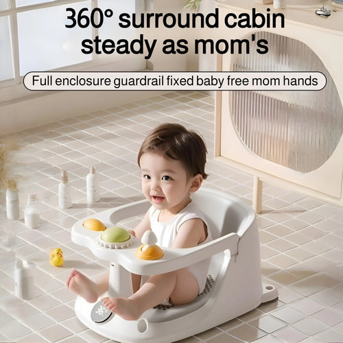 Baby Bath Seat with Suction Cups – Non-Slip Infant Bathtub Seat for Babies 6 Months & Up