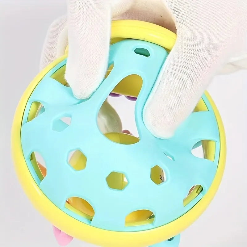 Baby Rattle Ball Toy – Sensory Bell Rattle for Infants 0-12 Months