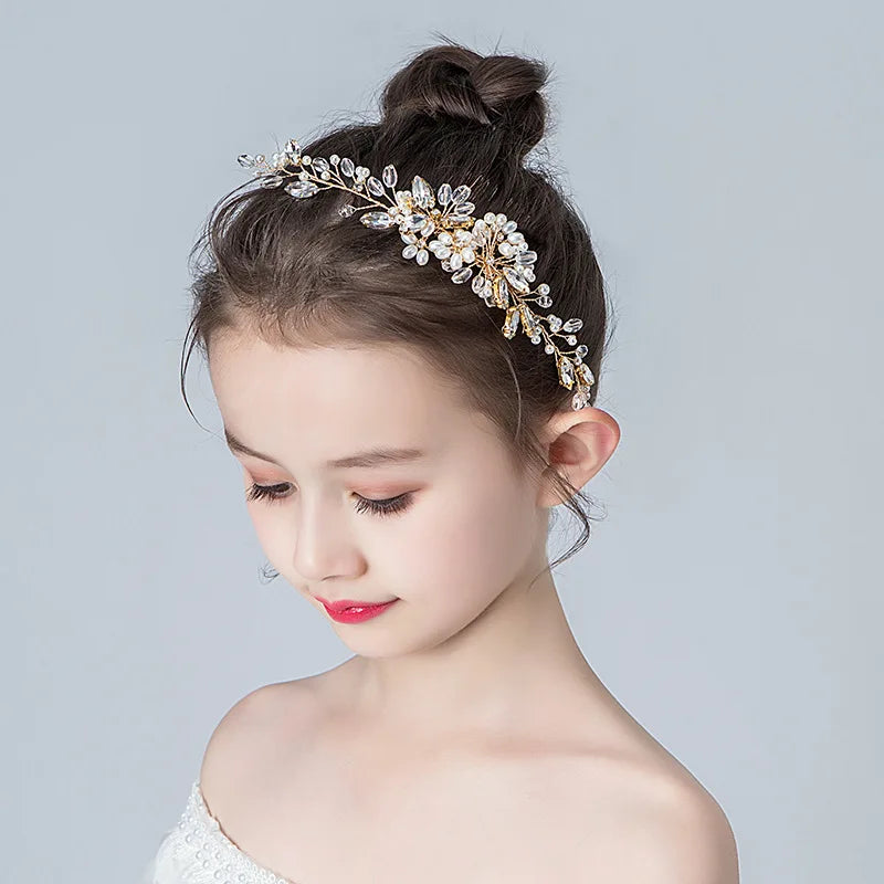 Wedding Crystal Flower Hair Clips & Pearl Barrette Combs – Bridal Headdress Hair Decor for Women