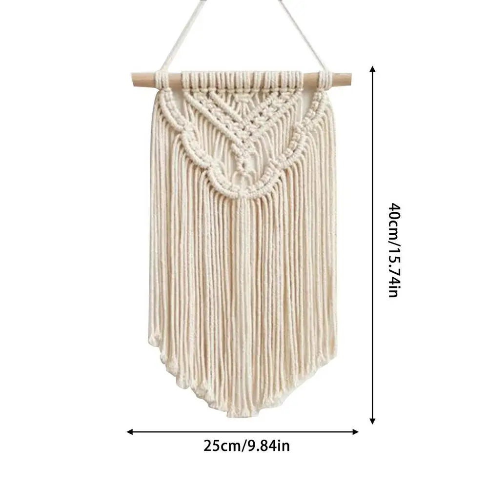 Bohemian Macrame Wall Hanging | Geometric Woven Tapestry for Home Decor