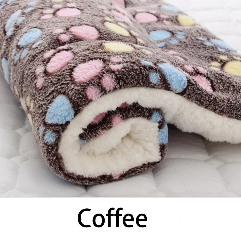 Flannel Pet Sleeping Mat – Soft Dog & Cat Bed Cushion Blanket for Winter