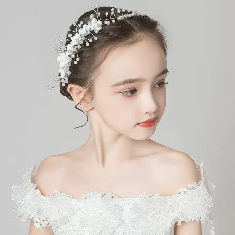 Wedding Crystal Flower Hair Clips & Pearl Barrette Combs – Bridal Headdress Hair Decor for Women