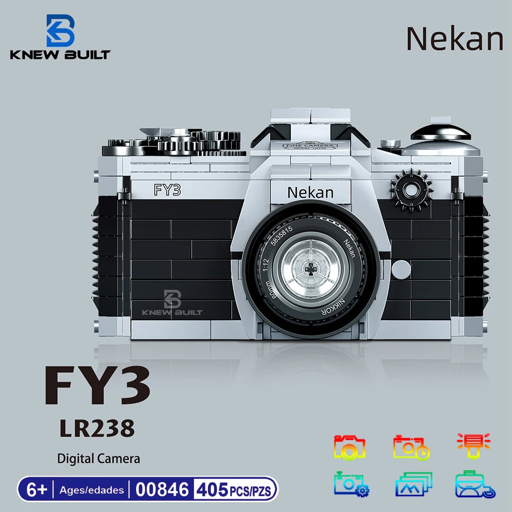 DSLR Camera Mini Building Blocks – Creative Educational Toy Kit for Kids & Adults