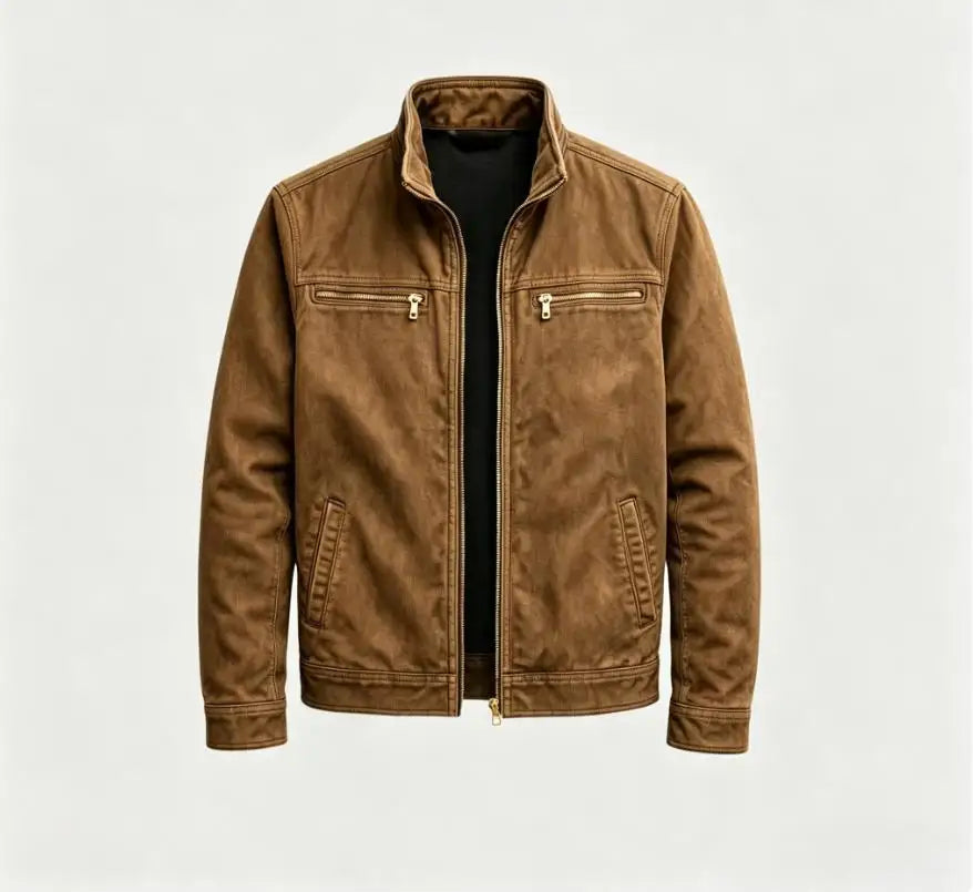 Men’s Casual Loose Sports Tooling Cardigan Jacket – Spring Outerwear