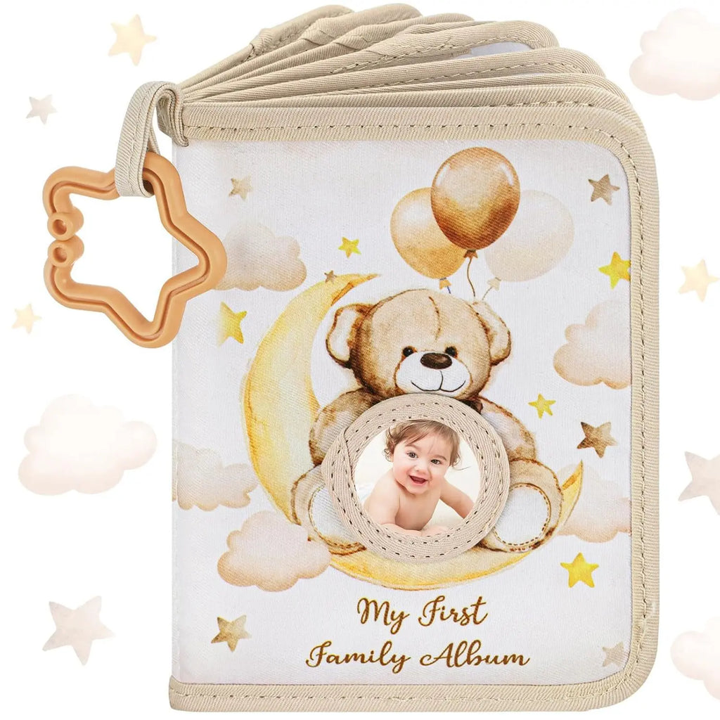Baby Photo Album – First Year Memory Book with Giraffe Design