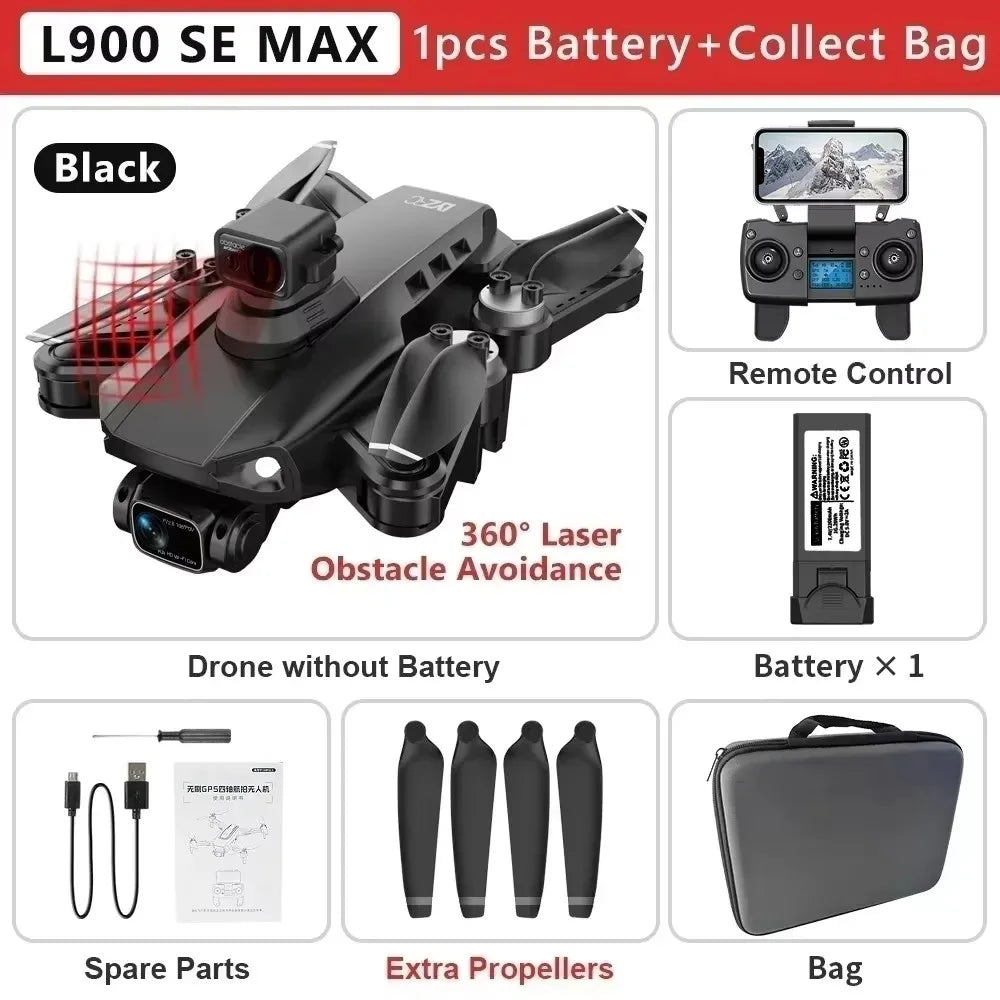 LYZRC L900 Pro SE MAX Drone – 4K Dual Camera GPS FPV Quadcopter