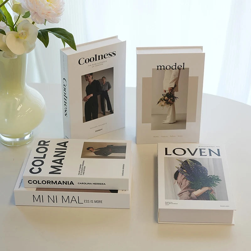 Decorative Fake Books for Home Decor | Luxury Aesthetic Room Ornament