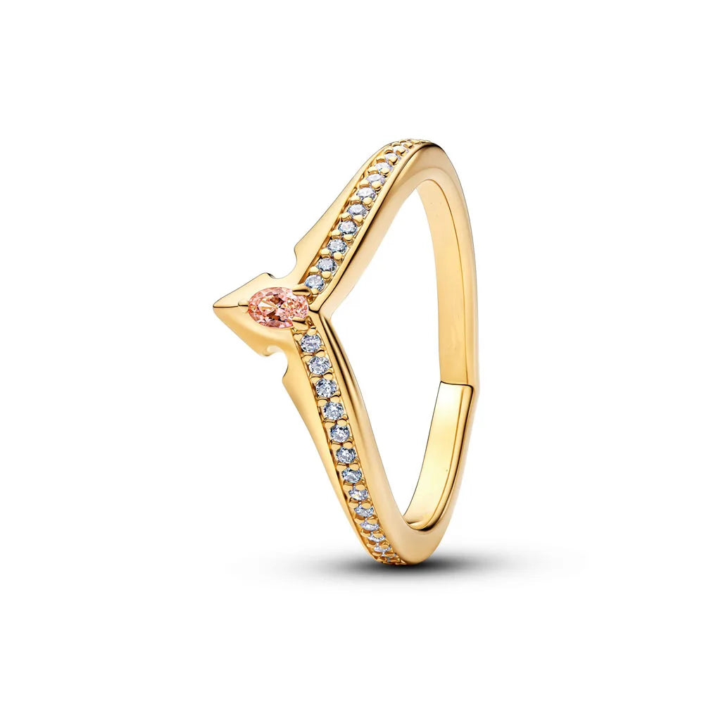 925 Silver Heart, Butterfly & Flower Ring – Exquisite Wedding Ring for Women