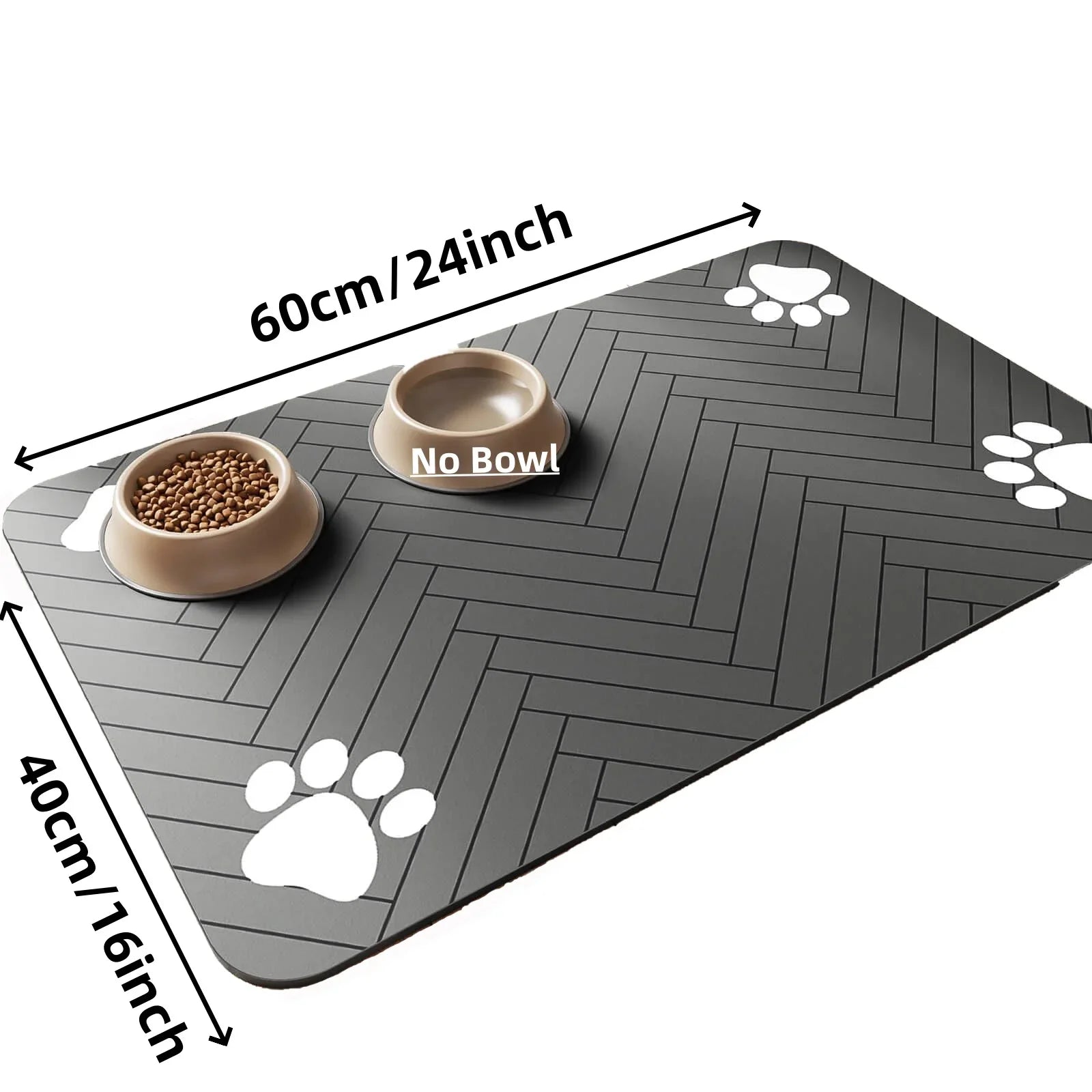 Absorbent Pet Feeding Mat – Waterproof Quick-Dry Placemat for Dog & Cat Food Bowls