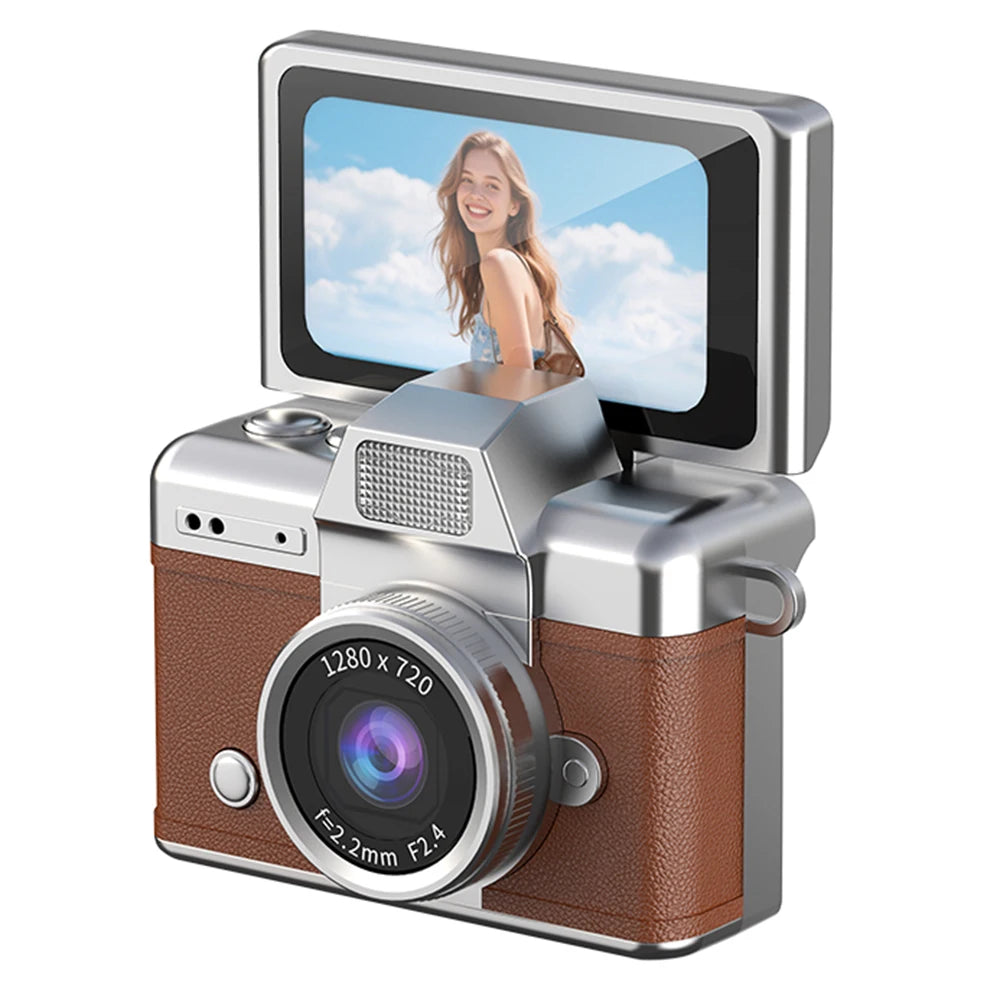 Mini Keychain Camera – 1.47" Flip Screen CCD Pocket Camcorder for Kids & Adults