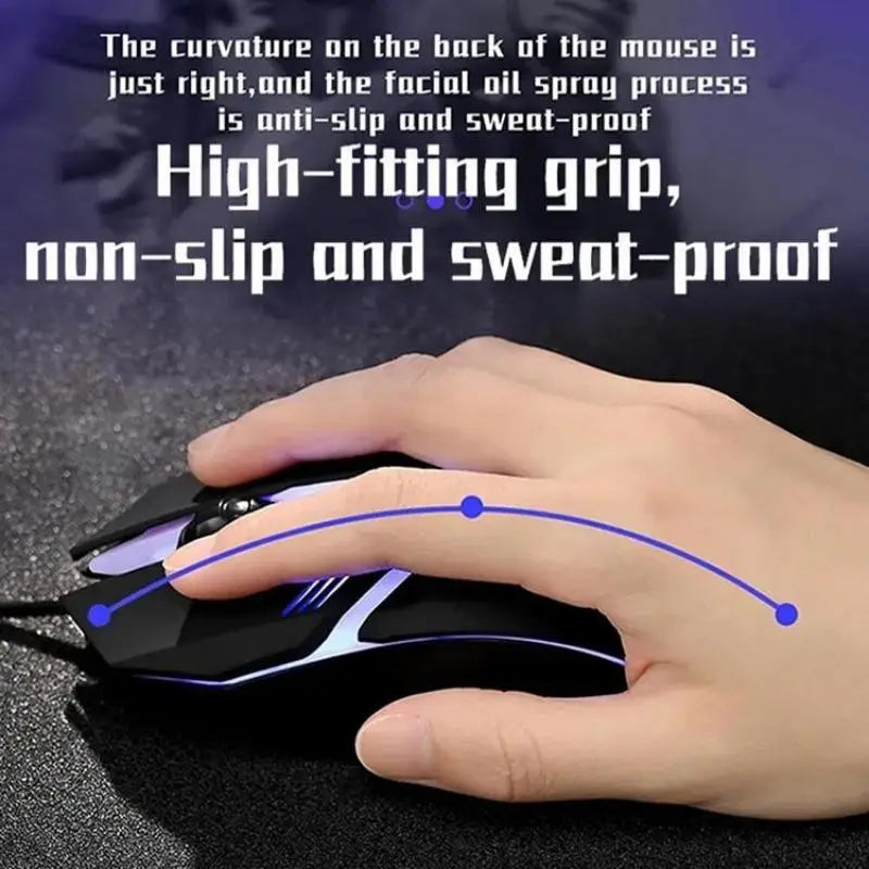 ITLY M01 LED Gaming Mouse – USB Wired Backlit Mouse for PC & Laptop