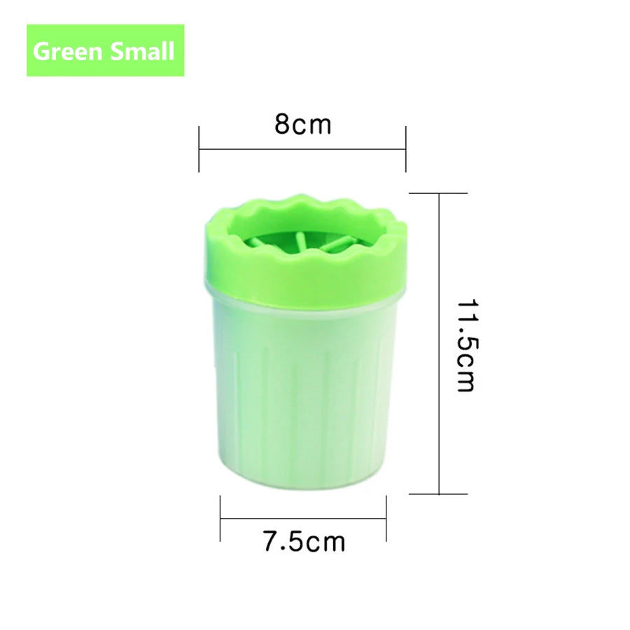 Pet Paw Cleaner Cup – Portable Silicone Brush Foot Washer for Dogs & Cats