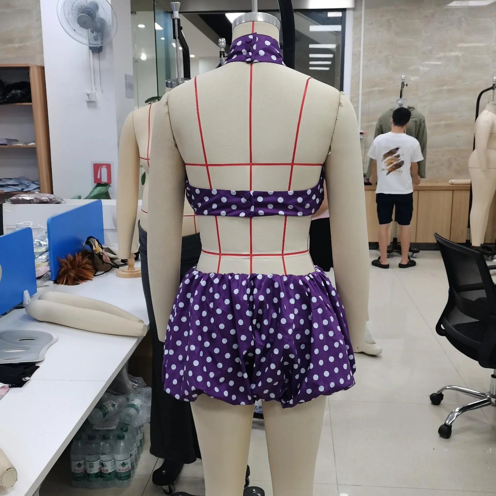 Halter Neck Backless Crop Top & Mini Skirt Set – Women’s Summer Two Piece
