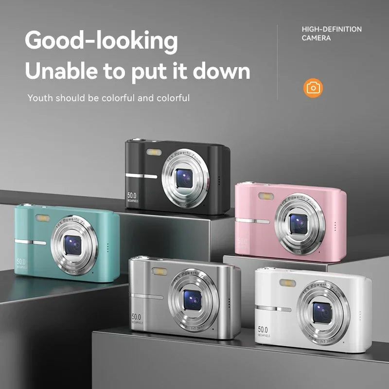 Lenovo 5K Digital Camera – 50MP 16x Zoom Anti-Shake Compact Camera with Flash