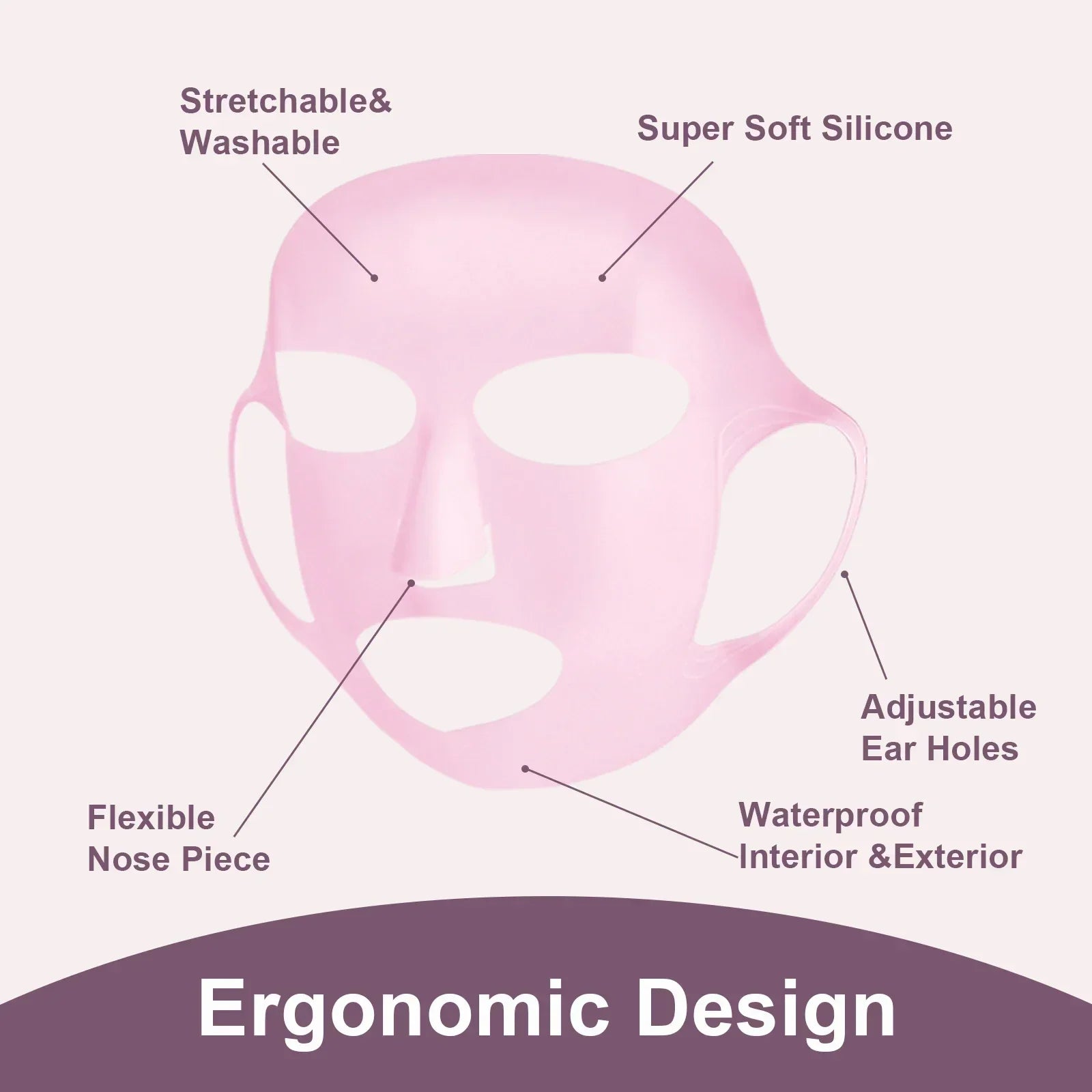 Reusable Silicone Sheet Mask Holder – Wet Locking Face Mask Cover to Avoid Evaporation