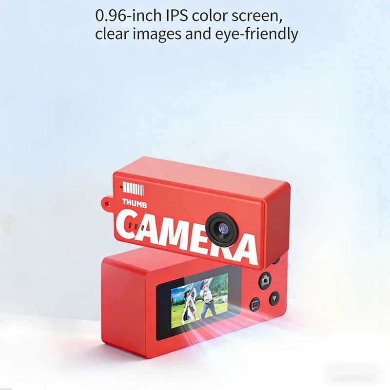 X7 Thumb Camera Keychain – Retro 1080p Mini Camcorder with Flash & Memory Card