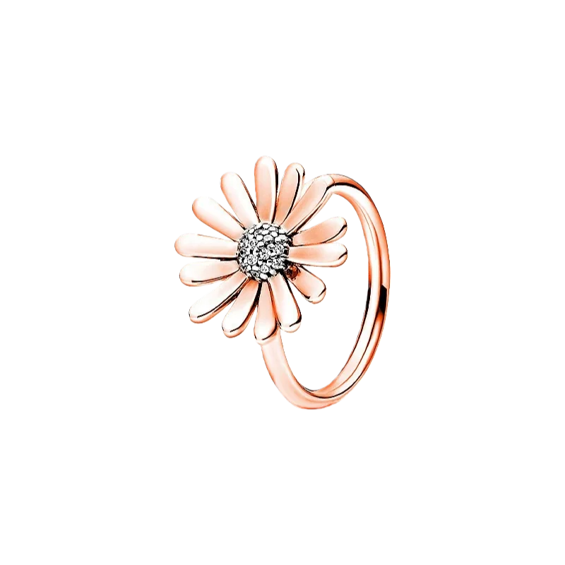 S925 Silver Bow Love Flower Ring – Elegant High-End Fashion Ring