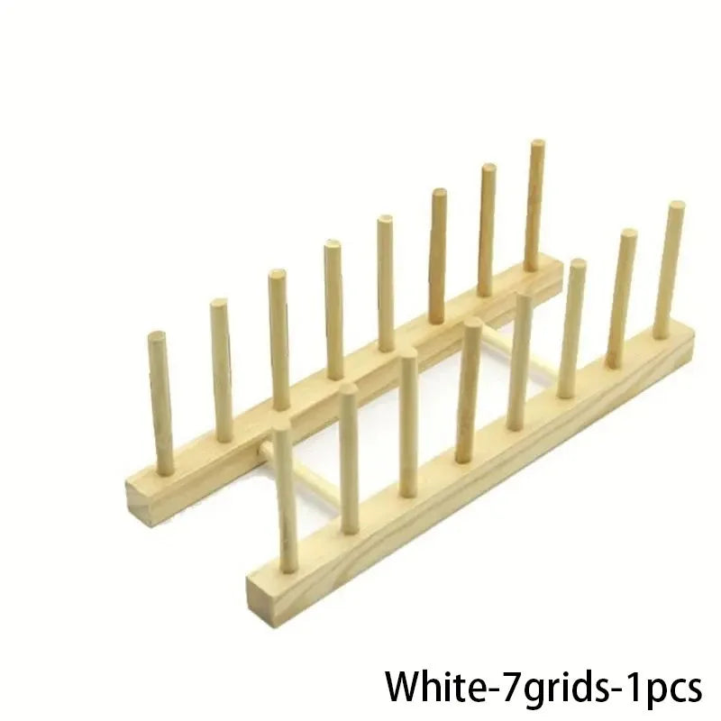 Wooden Multi-Function Dish Drying Rack with Drainboard – Kitchen Tableware Storage Organizer