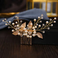 Wedding Crystal Flower Hair Clips & Pearl Barrette Combs – Bridal Headdress Hair Decor for Women
