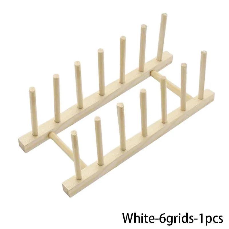 Wooden Multi-Function Dish Drying Rack with Drainboard – Kitchen Tableware Storage Organizer