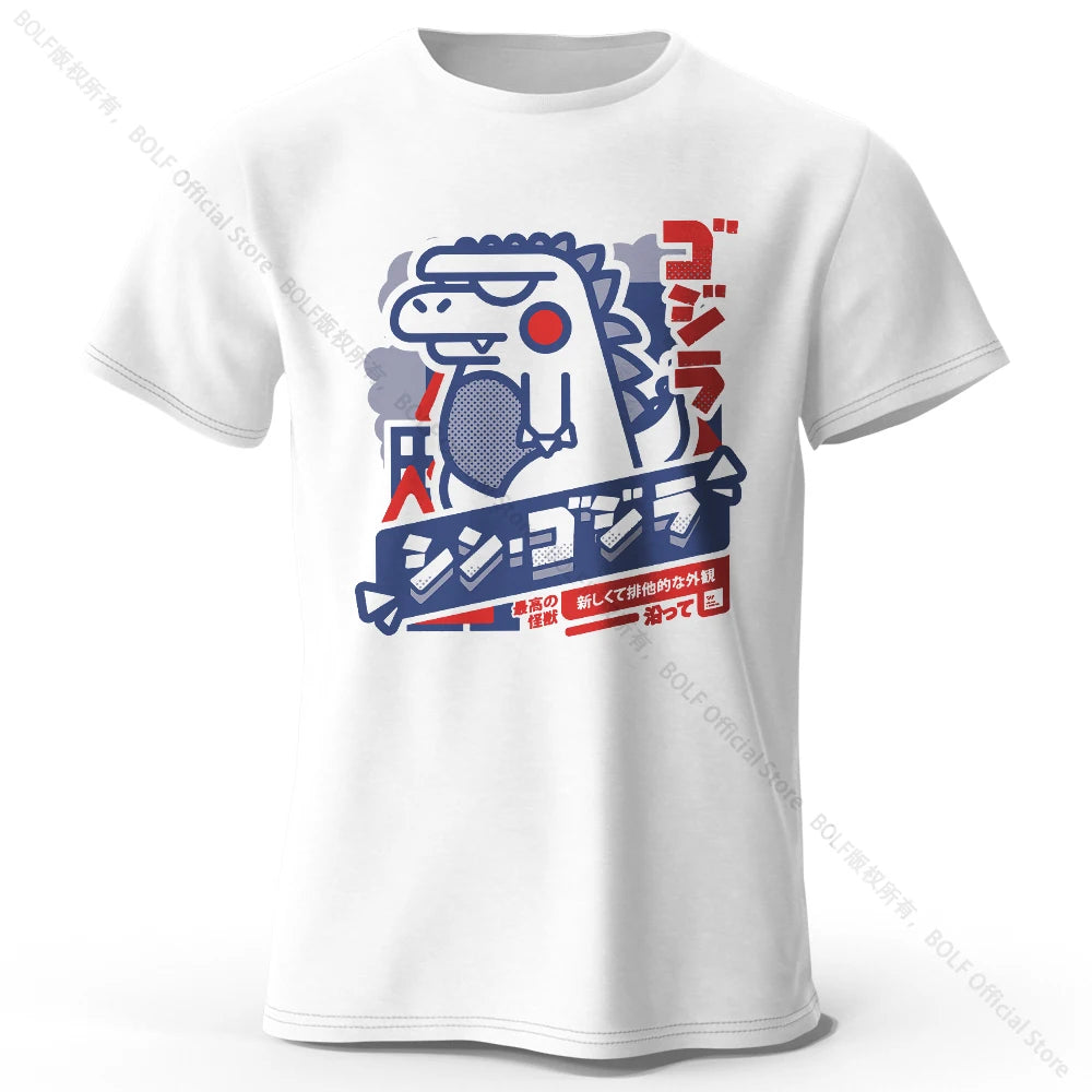 Harajuku Kawaii Animal Print 100% Cotton Unisex T-Shirt – Lightweight Round Neck Tee