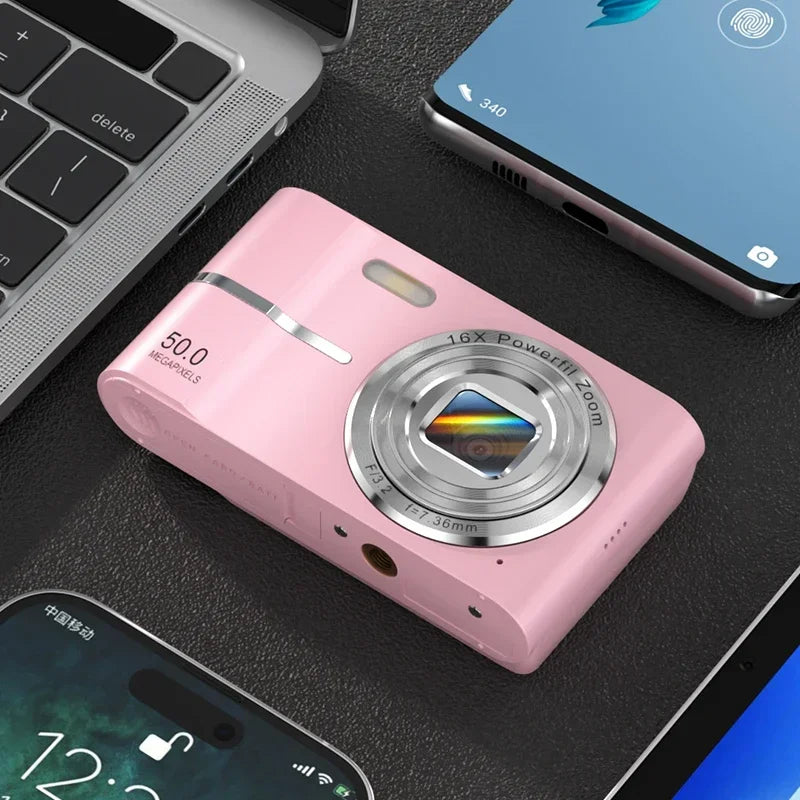 Lenovo 5K Digital Camera – 50MP 16x Zoom Anti-Shake Compact Camera with Flash
