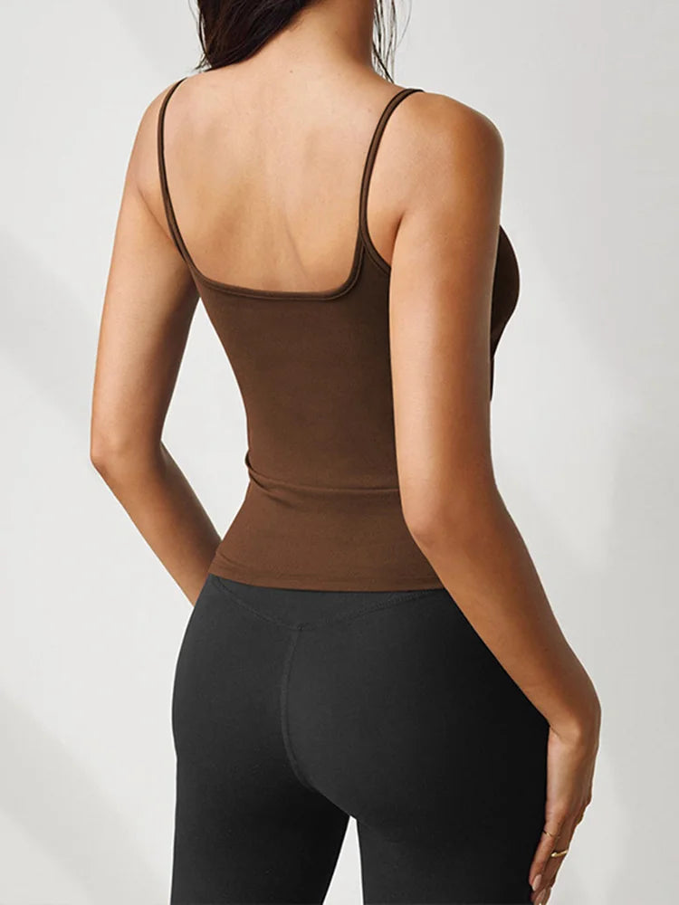 Knitted Suspender Slim Vest Tank Top – Women’s Summer Cami