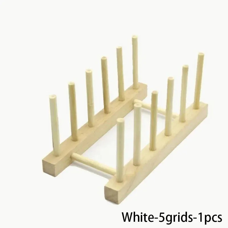 Wooden Multi-Function Dish Drying Rack with Drainboard – Kitchen Tableware Storage Organizer