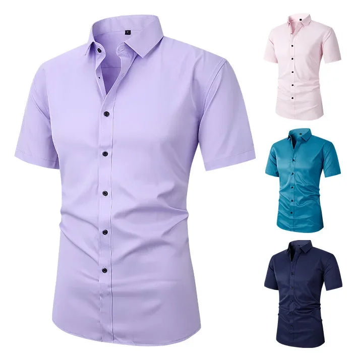 Men’s Slim Fit Long Sleeve Business Dress Shirt – Formal Casual Elegant Blouse