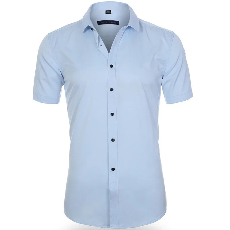Men’s Slim Fit Long Sleeve Business Dress Shirt – Formal Casual Elegant Blouse