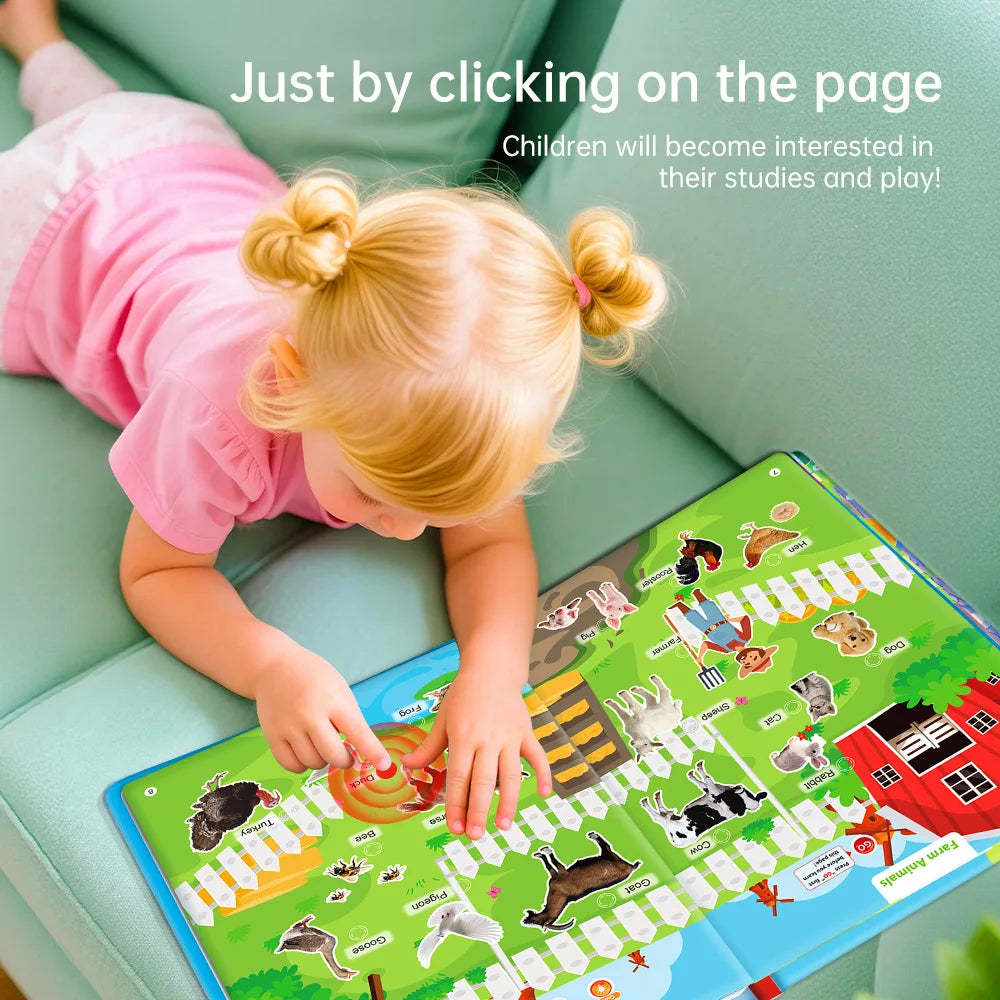Interactive English Touch Sound Learning Book 0–6