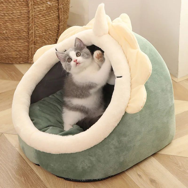 Deep Sleep Cat Bed – Foldable Washable Cave Bag Bed for Cats & Small Dogs
