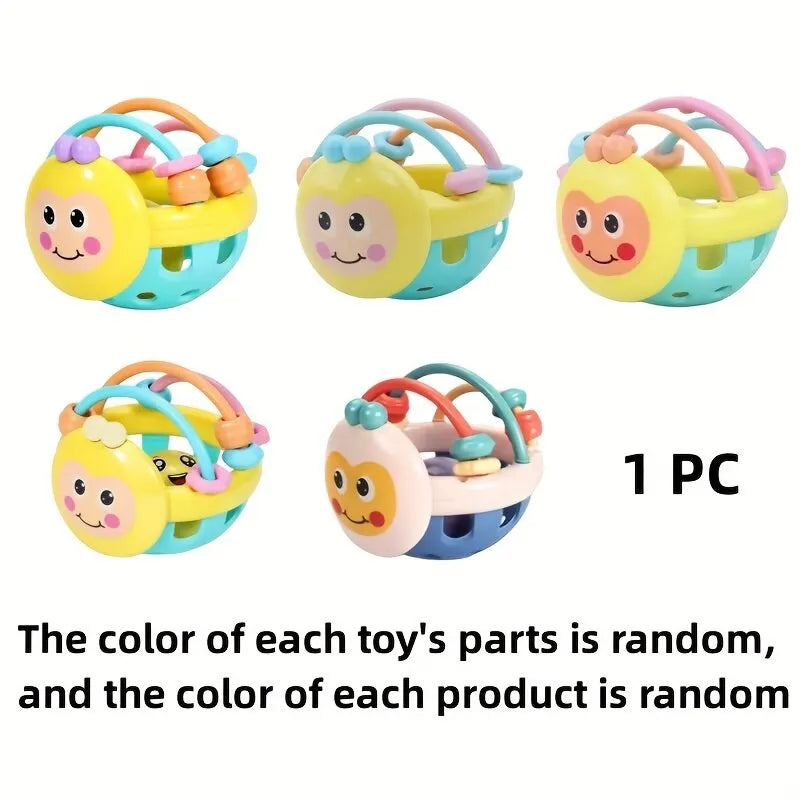 Baby Rattle Ball Toy – Sensory Bell Rattle for Infants 0-12 Months