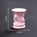 Roman Pillar Pedestal Statue | Greek Column Candlestick Stand for Home & Garden Decor