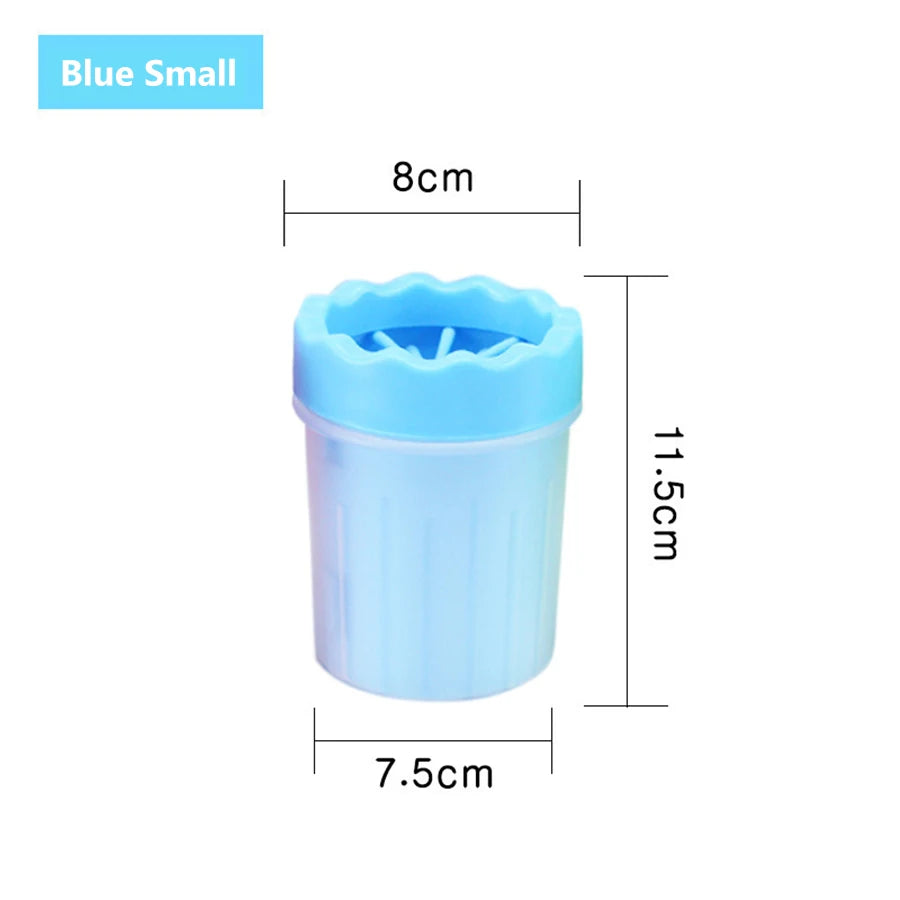 Pet Paw Cleaner Cup – Portable Silicone Brush Foot Washer for Dogs & Cats