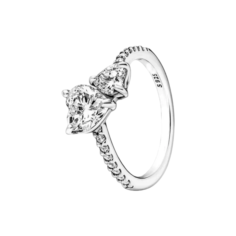 S925 Silver Bow Love Flower Ring – Elegant High-End Fashion Ring