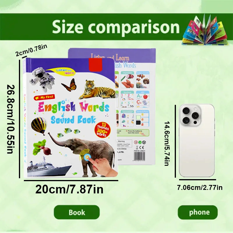 Interactive English Touch Sound Learning Book 0–6
