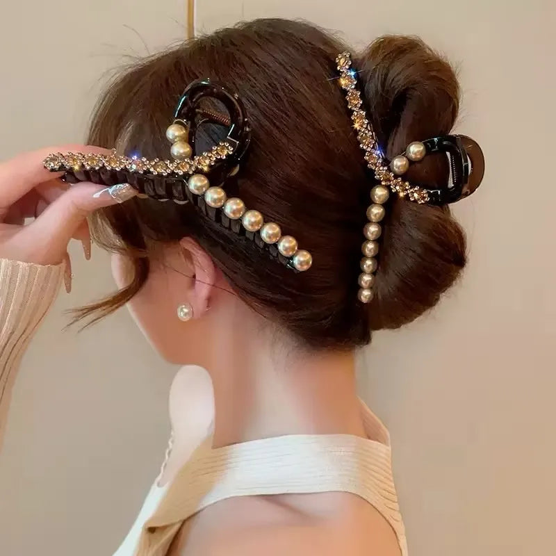 Luxury Diamond & Pearl Hair Accessories for Women – Elegant Bridal & Party Hair Decor