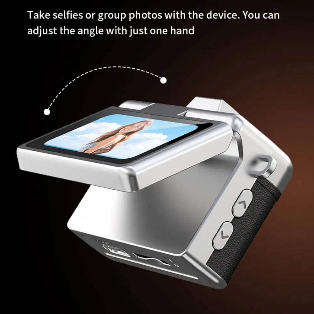 Mini Keychain Camera – 1.47" Flip Screen CCD Pocket Camcorder for Kids & Adults