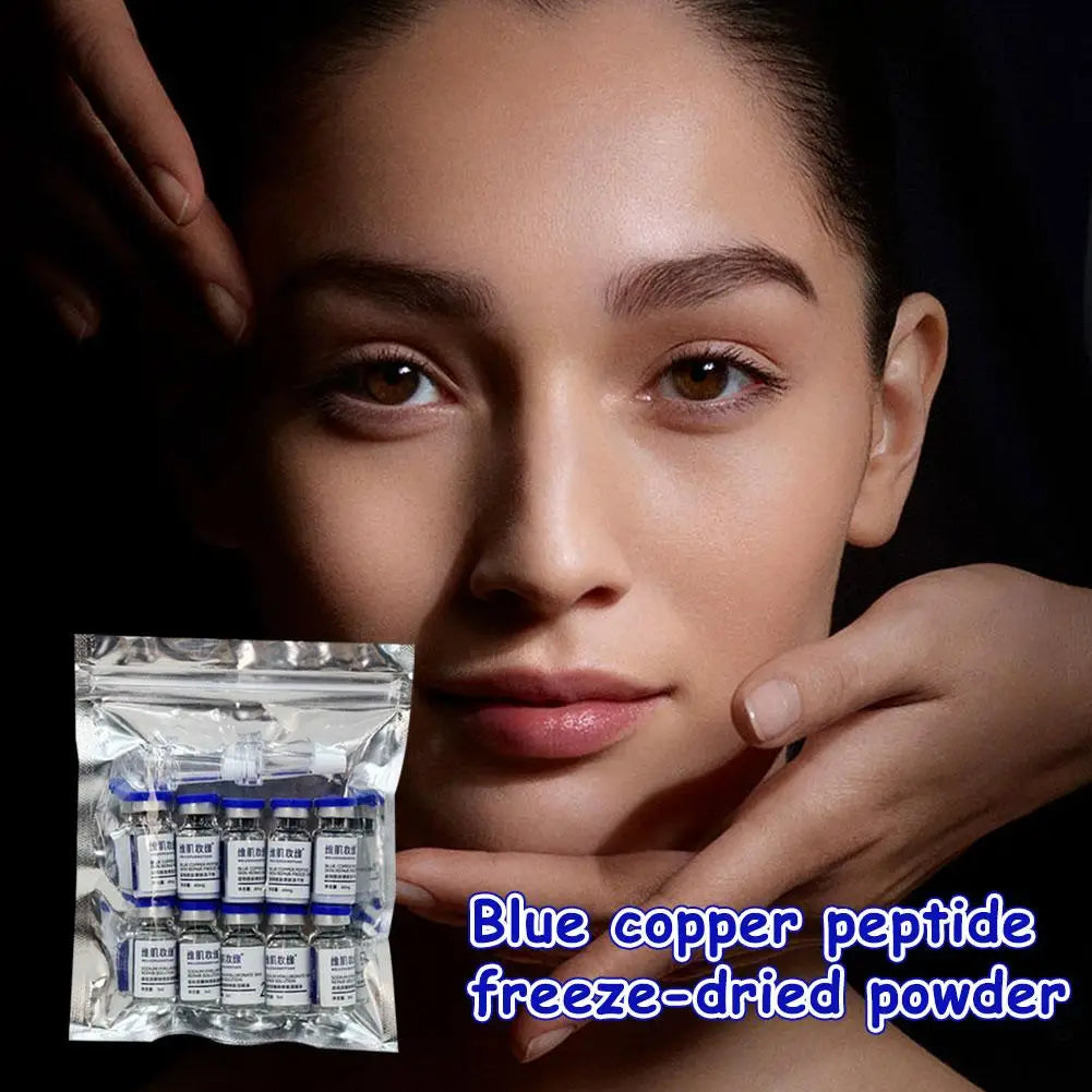 Blue Copper Peptide GHK-CU Serum – Hydration Skin Rejuvenation Elasticity & Barrier Repair Skincare