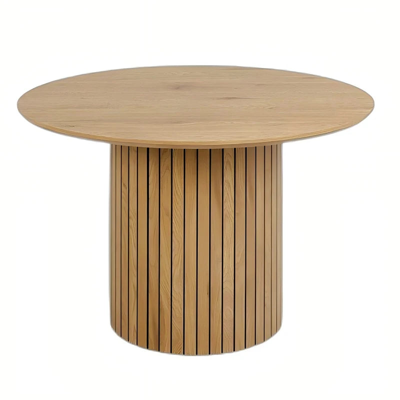 Large Round Wooden Dining Table – Complete Kitchen Dining Room Furniture for Restaurant & Home