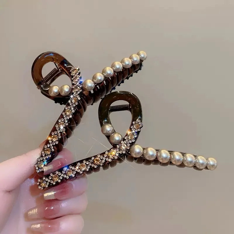 Luxury Diamond & Pearl Hair Accessories for Women – Elegant Bridal & Party Hair Decor