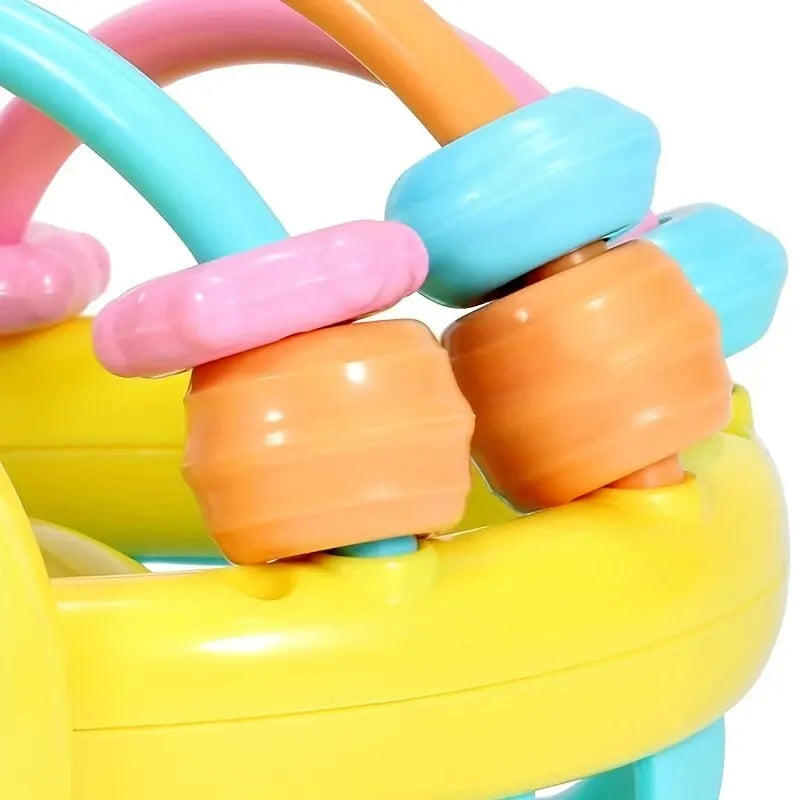 Baby Rattle Ball Toy – Sensory Bell Rattle for Infants 0-12 Months