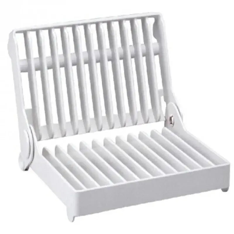 Foldable Kitchen Dish Drying Rack & Drainage Shelf – Cup Plate Sorting Storage Holder