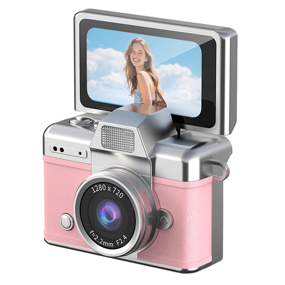 Mini Keychain Camera – 1.47" Flip Screen CCD Pocket Camcorder for Kids & Adults