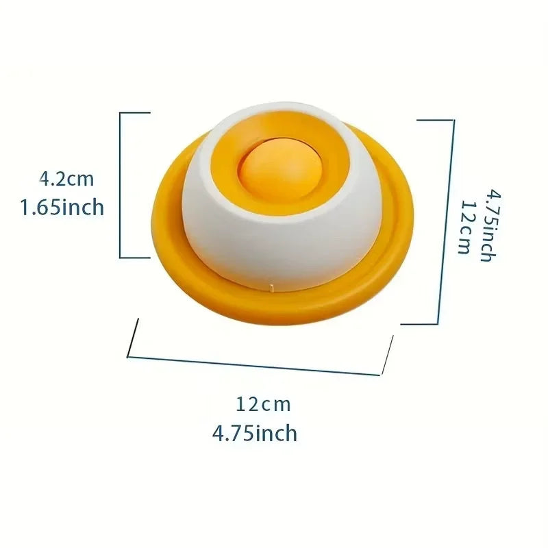 Interactive Slow Feeder Lick Bowl – Anti-Slip Ball-Shaped Bone Broth Lick Bowl for Pet Anxiety Relief & Training