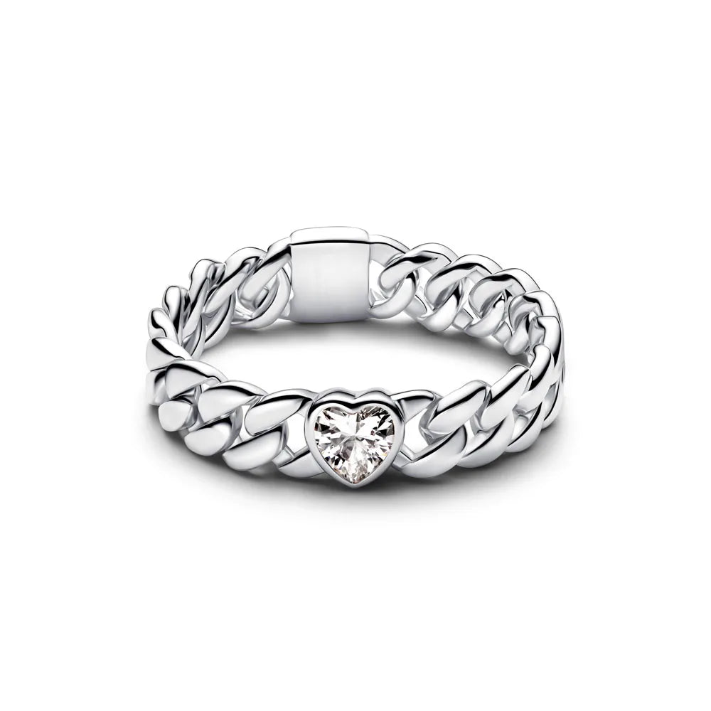 925 Silver Heart, Butterfly & Flower Ring – Exquisite Wedding Ring for Women
